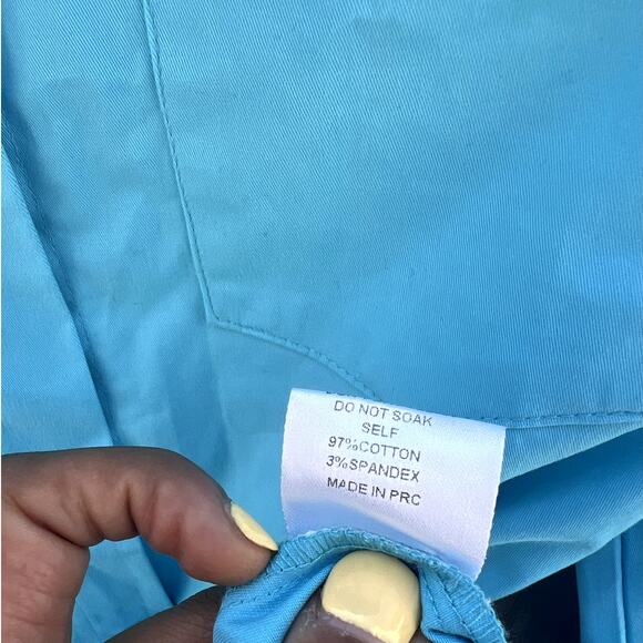 Meshki | NWT Rachel Belted Cargo Utility Mini Dress Turquoise Size Small - Picture 4 of 7